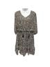 Soft Surroundings 100% Polyester Print Black Gold Casual Dress Size M (petite) - photo 4