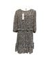 Soft Surroundings 100% Polyester Print Black Gold Casual Dress Size M (petite) - photo 5