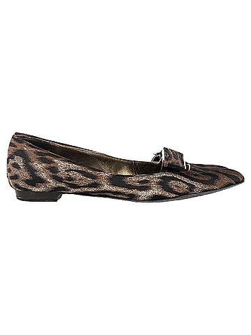 Lanvin Lanvin Pointed Loafers in Animal Print Polyester (view 1)