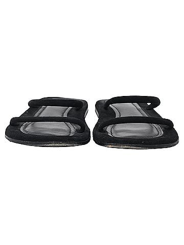 Totême Totême The City Slides in Black Suede (view 2)