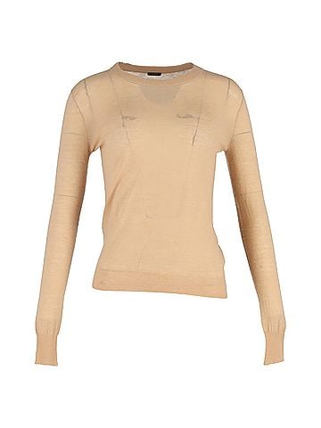 Joseph Joseph Cashair Jumper in Beige Wool (view 1)
