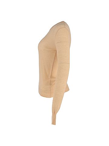 Joseph Joseph Cashair Jumper in Beige Wool (view 2)