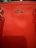 Coach 100% Leather Red Leather Satchel One size - photo 4