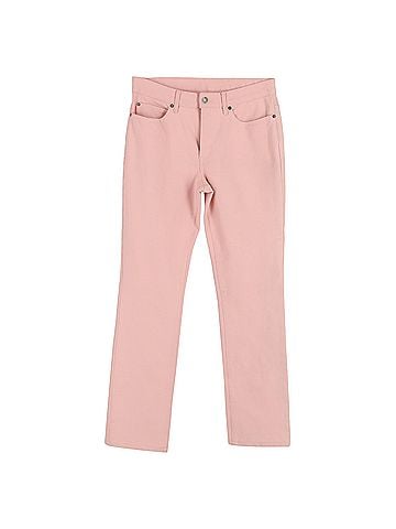 Escada Escada Straight-Leg Jeans in Pink Cotton Denim (view 1)