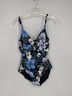 Jantzen 85% Polyamide 15% Elastane 93% Polyamide 7% Elastane 84% Polyamide 16% Elastane 100% Polyester Floral Black One Piece Swimsuit Size 14 - photo 3