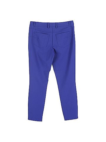 Escada Escada Straight-Leg Trousers in Blue Silk (view 2)