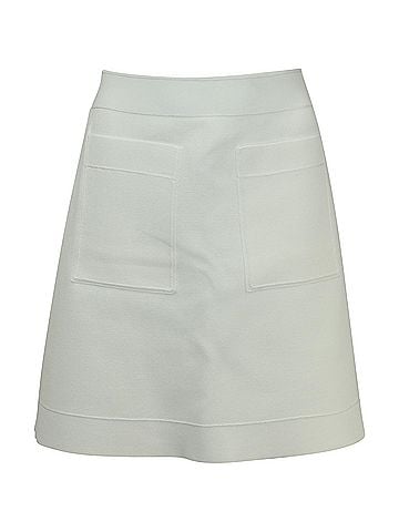 Sandro Sandro Paris Elanna Ponte Mini Skirt in White Viscose (view 1)