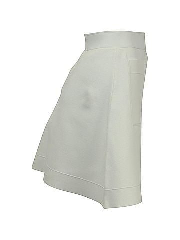 Sandro Sandro Paris Elanna Ponte Mini Skirt in White Viscose (view 2)