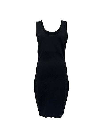 The Row The Row Borelle Scuba Mini Dress in Black Polyamide (view 1)