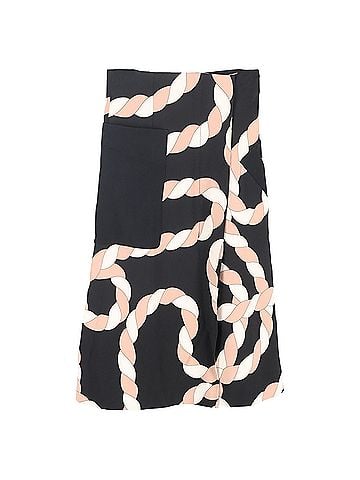 Sportmax Sportmax Rope-Print Midi Wrap-Effect Skirt in Multicolor Viscose (view 1)