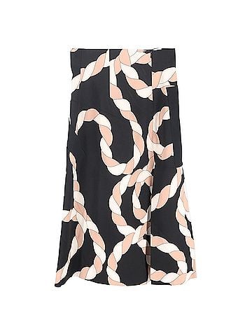 Sportmax Sportmax Rope-Print Midi Wrap-Effect Skirt in Multicolor Viscose (view 2)