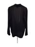 Theory 100% Synthetic Black Theory Draped Front Blouse in Black Polyester Size M - photo 3