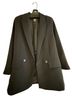 Zara 100% Recycled Polyester Black Blazer Size S - photo 1