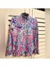 Lilly Pulitzer Paisley Pink Blue Purple Pullover Sweater Size XS - photo 3