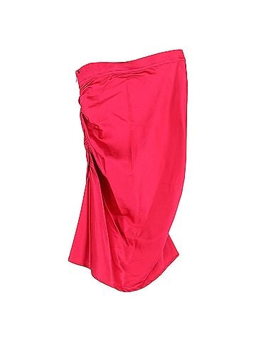 GCDS GCDS Ruched Drawstring Mini Skirt in Pink Viscose (view 2)