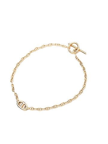 Hermès Hermes Chaine d'Ancre Farandole ST Bracelet 18KPG Pink Gold 750 Women's HERMES (view 2)