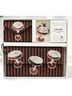 Rachel Zoe Graphic Multi Color Brown Tan Clutch One size - photo 4