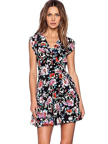 Yumi Kim Soho Mixer Silk Wrap Dress Casual Dress (view 2)