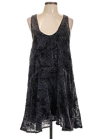 Free People Ellie Velvet Burnout Mini Dress Casual Dress (view 1)