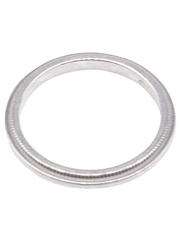 Tiffany & Co. Tiffany &amp; Co. Tiffany Together Milgrain Band Ring in Silver Platinum (view 1)