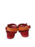 Longchamp Color Block Red Pink Orange Tan Sandals Size 6 1/2 - photo 2
