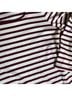 Old Navy Stripes White Burgundy Long Sleeve Top Size L - photo 3