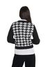 Monki Houndstooth Black White Cardigan Size XXS - photo 2