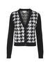 Monki Houndstooth Black White Cardigan Size XXS - photo 1