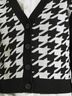Monki Houndstooth Black White Cardigan Size XXS - photo 6