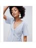 ASOS 100% Cotton Stripes Blue White Romper Size 0X - photo 3