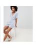 ASOS 100% Cotton Stripes Blue White Romper Size 0X - photo 4