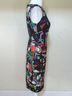 Milly 94% Polyamide 6% Elastane 100% Polyester Print Multi Color Black Pink Cocktail Dress Size 0 - photo 5