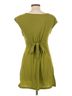 Mudd Solid Green Mudd Casual Dress Size L - photo 2