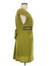 Mudd Solid Green Mudd Casual Dress Size L - photo 3
