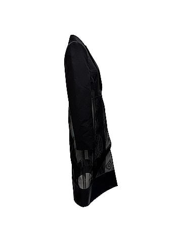 Givenchy Givenchy Cut-Out Tailored Coat in Black Wool (view 2)