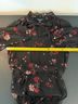 Ralph Lauren 100% Polyester Floral Black Red Pink Cocktail Dress Size 6 - photo 5