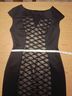 Connected Apparel 97% Polyester 3% Spandex 96% Polyester 4% Spandex 100% Polyester Solid Black Cocktail Dress Size 4 - photo 7