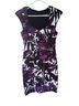 Connected Apparel 97% Polyester 3% Spandex 100% Polyester Floral Multi Color Cocktail Dress Size 4 - photo 1