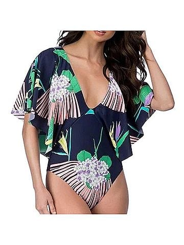 Trina Turk Midnight Paradise One Piece Swimsuit (view 1)