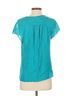 Maeve Teal Short Sleeve Blouse Size 2 - photo 2