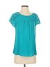 Maeve Teal Short Sleeve Blouse Size 2 - photo 1
