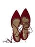 Stuart Weitzman 100% Suede Red Flats Size 9 1/2 - photo 2