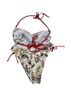 Cider Floral Ivory Red Multi Color Two Piece Swimsuit Size L - photo 2
