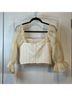Fore White Short Sleeve Blouse Size M - photo 5