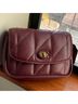 Coach 100% Leather Burgundy Gold Leather Shoulder Bag One size - photo 3