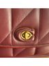 Coach 100% Leather Burgundy Gold Leather Shoulder Bag One size - photo 9