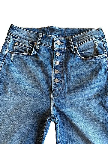 Mother The Pixie Dazzler Ankle Fray Jeans (view 2)
