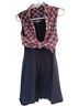 Emerald Sundae Plaid Multi Color Black Romper Size L - photo 1