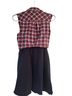 Emerald Sundae Plaid Multi Color Black Romper Size L - photo 2