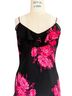 Express 100% Polyester 100% Polyester Floral Black Pink Cocktail Dress Size 9 - photo 2